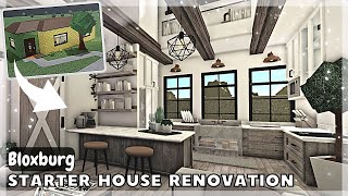 BLOXBURG Starter House Renovation Speedbuild  Bloxburg House Build [upl. by Atem]