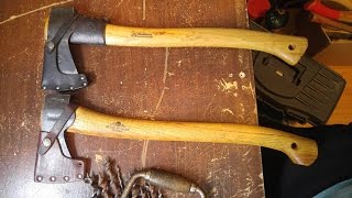 Granfors Bruks Small Forest Axe  VS  Wetterlings Large Hunter [upl. by Philippa]