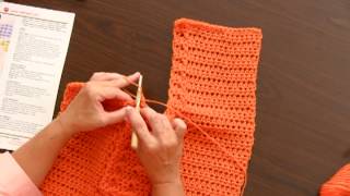 Learn to Crochet the Wrap With Slits Using Super Saver by Red Heart [upl. by Eibocaj]