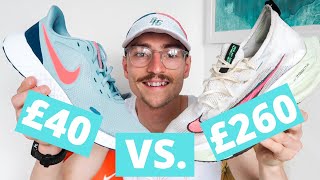 NIKES CHEAPEST VS MOST EXPENSIVE RUNNING SHOE  NIKE ALPHAFLY VS NIKE REVOLUTION [upl. by Dhumma]