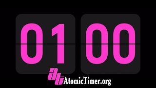 1 Minute Timer  60 Seconds Timer  Countdown Atomic Timer  Best amp Most Precise Flip Timer Pink [upl. by Dyche]