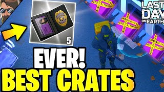 I OPENED THE BEST CRATES IN THE GAME EVER ALL PURPLE CRATES IN LDOE  Last Day on Earth Survival [upl. by Alvy]