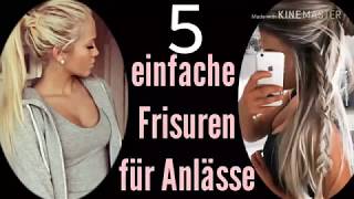 5 einfache FRISUREN für lange Haare [upl. by Christel]