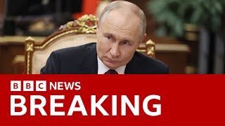 Putin says Russia hit Ukraine with new intermediaterange ballistic missile  BBC News [upl. by Nisotawulo]