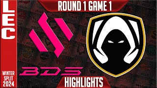 BDS vs TH Highlights Game 1  LEC Winter 2024 Playoffs Upper Round 1  Team BDS vs Team Heretics G1 [upl. by Jacob60]