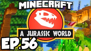 Jurassic World Minecraft Modded Survival Ep56  CONTINUE THE ROLLERCOASTER Dinosaurs Modpack [upl. by Mandi]