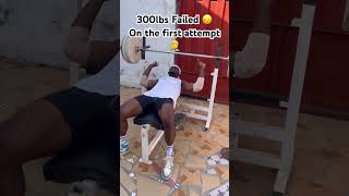 300Ibs Bench press failed gymworkout power sports [upl. by Kearney]