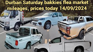 cheap bakkies prices and mileages in durban saturday flea market today 14092024 [upl. by Noyahs365]