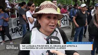 Docentes jujeños reclamaron por sus salarios en una masiva marcha [upl. by Nylsirk]