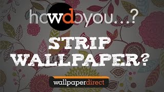 How To Remove A Prepasted Wallpaper Mural [upl. by Luap]