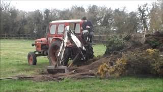 Zetor 5711 and McConnell Back Hoe at Work [upl. by Irek]