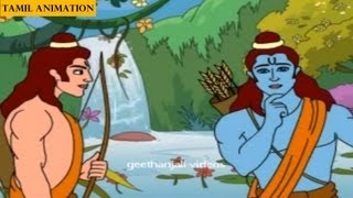 Tamil Short Stories  Ramayanam story in tamil  Hanuman Meets Rama [upl. by Saravat171]