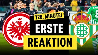 Wahnsinn Eintracht Frankfurt wirft Sevilla raus  Europa League Reaktion [upl. by Ennagem]