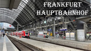 Frankfurt Hauptbahnhof Main Station Walking Tour 🇩🇪 [upl. by Faucher]