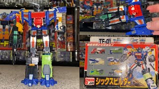 Transformers generation one complete Japanese G1 Sixbuilder review vintage collection Sixbuilder box [upl. by Xenophon]