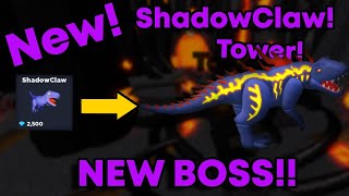 NEW SHADOWCLAW BOSSTOWER Roblox World Defenders [upl. by Kenison]