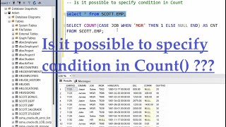 specify condition in count SQL Server  Count based on condition in SQL Server [upl. by Ahsemo]