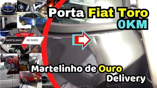 Martelinho de Ouro Delivery Desamassando Porta Fiat Toro [upl. by Ycaj]