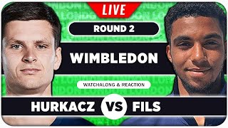 HURKACZ vs FILS • Wimbledon 2024 • LIVE Tennis Talk Watchalong [upl. by Nivlak]