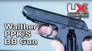 Walther PPKS BB Gun Air Powered CO2 Pistol  Umarex Airguns [upl. by Sherard]