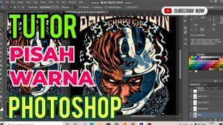 Cara Pecah Warna Raster Photoshop Untuk Pemula sablon sablonmanual sablonraster sablonbaju [upl. by Aloek]