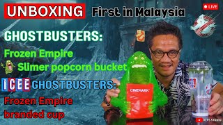 Exclusive Unboxing Imported From USA Ghostbusters Frozen Empire Slimer Popcorn Tub In Malaysia [upl. by Yanarp]