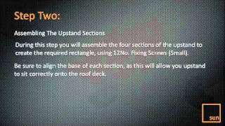 Sunsquare Limited Upstand Installation Guide [upl. by Odlavu896]