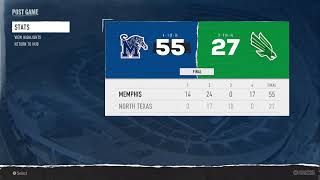 ISUMemphis Yr 1 Memphis 51  North Texas 34 [upl. by Yael]