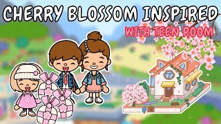 🌸 Cherry Blossom Inspired 🌸 Fluffy Friends Makeover 🫶 Toca Boca House Ideas 😍 TOCA GIRLZ [upl. by Vorster]