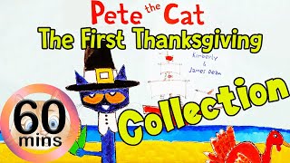 Pete the Cat The First Thanksgiving 1H Collection  KittyCat  Animated Read Aloud Story Book [upl. by Nairdad]