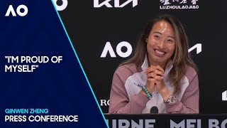 Qinwen Zheng Press Conference  Australian Open 2024 Quarterfinal [upl. by Rosemarie]