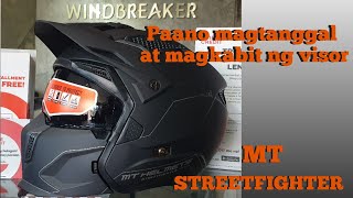 How to remove and install visor  MT Streetfighter SV [upl. by Abrams]