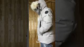 Canada Goose Wyndham Parka Black Label Heritage Try on [upl. by Halpern]