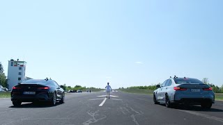 BMW Duell 3 M850i vs M3 Competition  Drag Race [upl. by Anayek]