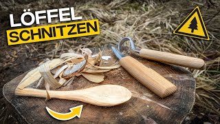 Holzlöffel schnitzen mit Amazon Schnitzset für unter 20€ [upl. by Okiruy]