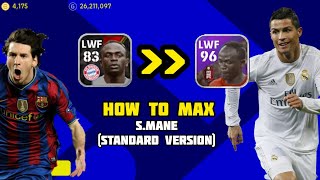 How to train players  SADIO MANE MAX RATING  PES 2022  eFootball 2022 [upl. by Ronyam]