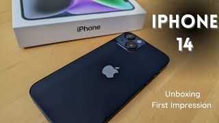 iPhone 14Midnight Unboxing  Setup amp First Impression  Case amp Screen Protector  Switching to iOS [upl. by Bunting]