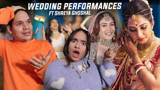 HOW THE HECK IS THIS NORMAL  Latinos react to Indian Wedding Performances for the first time [upl. by Nnanaej]