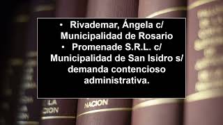 Autonomía municipal Diferencia con Entes autarticos Fallos Rivademar y Promenade SRL [upl. by Maxa]