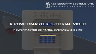 Visonic Powermaster 30 – Panel Demo amp Overview – Key Security Systems Ltd [upl. by Anikat]