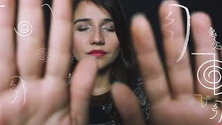 ASMR ENVIO DE REIKI À DISTÂNCIA PORTUGUÊS BR BINAURAL Soft Spoken Sino Tibetano Hand Movements [upl. by Hazlett]