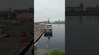 Panorama of the port of Leith water area shorts scotland edinburgh port trip rest [upl. by Dewhurst489]