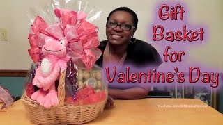 DIY Valentines Day Gift Basket  Dollar Tree  Dollar General [upl. by Lavinia]