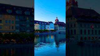 🇨🇭Lucerne  a breathtakingly beautiful city in the evening  City of Lucerne  Switzerland🇨🇭 [upl. by Zwick]