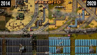 Factorio  Trailer  2014 vs 2020 Comparison  Side by Side [upl. by Darooge834]