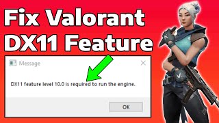 Fix Valorant DX11 Feature Level 100 is Required To Run The Engine  How To [upl. by Nimajeb]