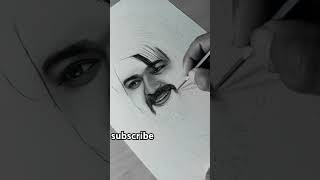 How to Realistic sketch🥰 graphite pencil sketching 🥰😌 beautiful drawing 🥰 song art sketch shorts [upl. by Asilana411]