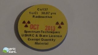 Radiation monitor Cesium137 source coin for calibration 12112013  Organic Slant [upl. by Eldredge849]