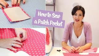 How to Sew a Patch Pocket  Sewing Tutorial [upl. by Allehcram]