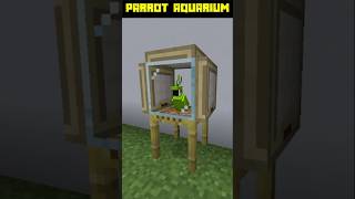 Parrot Aquarium In Minecraft shorts ytshorts minecraft [upl. by Llerrem634]